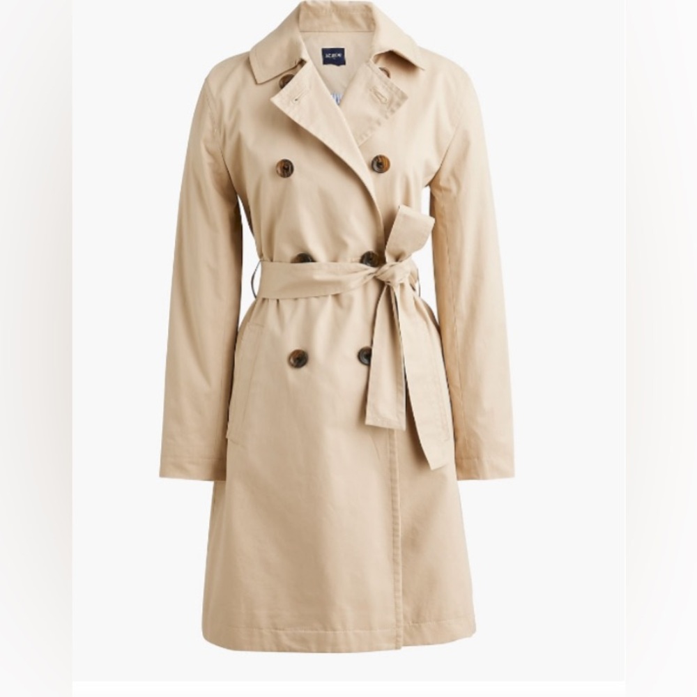 NWT J.Crew Trench Coat Size 6